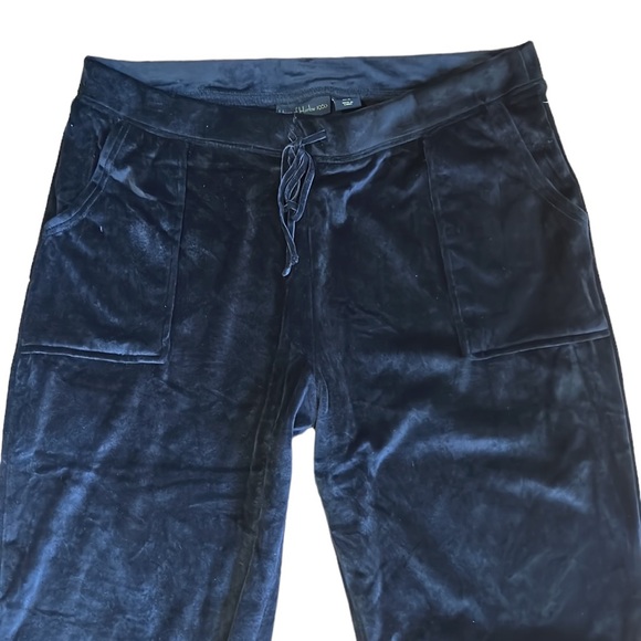 NEW House of Harlow 1960 Black Velvet Velour Jogger Sweat Pants - XL - Picture 4 of 14